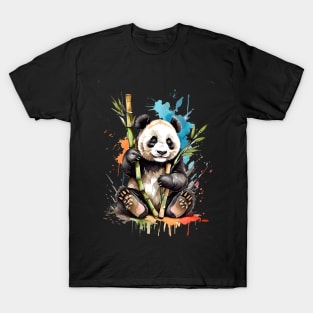 Artistic Panda Portrait V3 T-Shirt